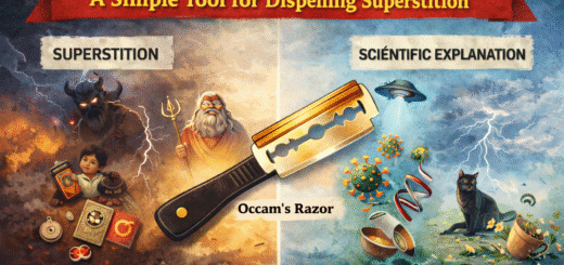 অকামের রেজর (Occam’s Razor): অন্ধবিশ্বাস দূর করার সহজ হাতিয়ার।
