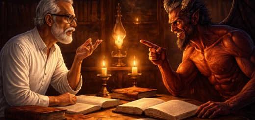 শয়তানের জবানবন্দি: আরজ আলী ও আগন্তুকের যুক্তির মুখোমুখি